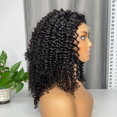 Perruque personnalisée en cheveux bruts birmans HD #1B 4x4 5x5 2x6