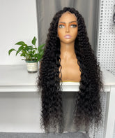 Perruque frontale sur mesure birmane vierge haut de gamme HD #1B 13x4 13x6