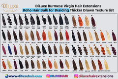 Extensions de cheveux vierges birmanes non tissées, style bohème, pour tresses, plus épaisses, 100g