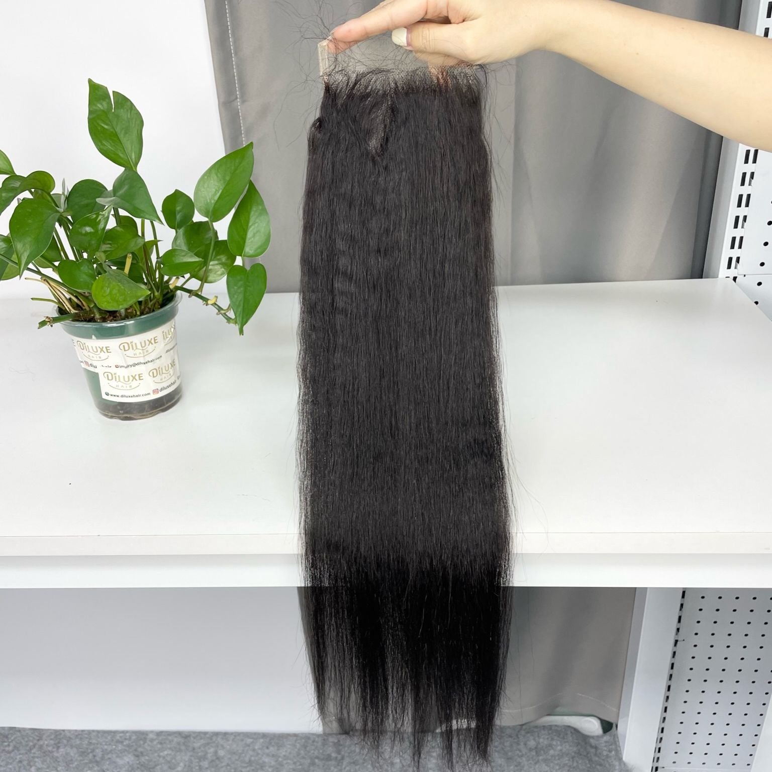 Vierge Birmane Haut de gamme HD Closure 2x6 4x4 5x5 #1B