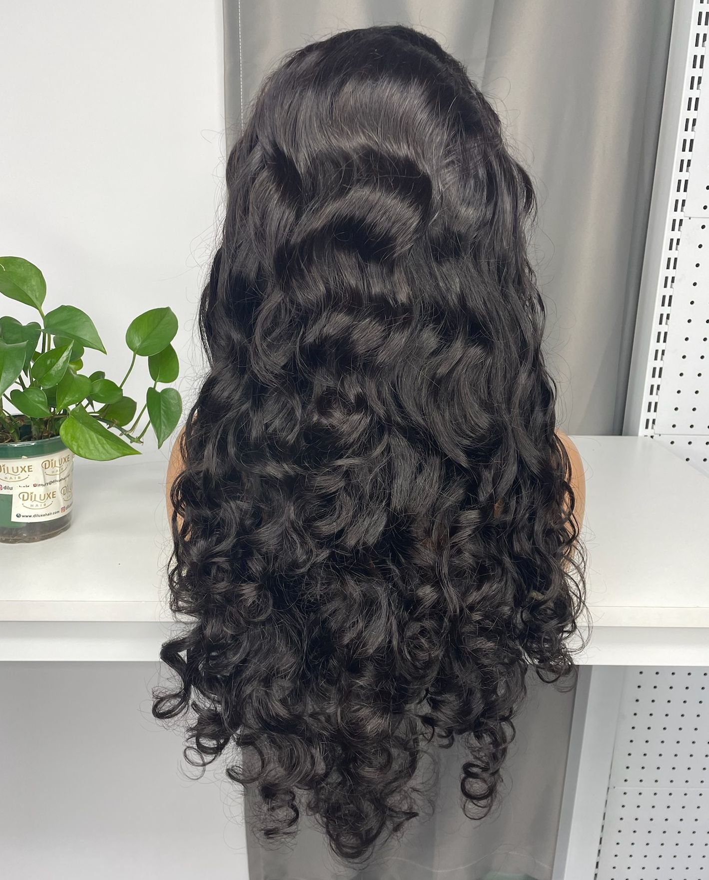 Perruque avec closure, cheveux vierges birmans, haute qualité HD #1B 2x6 4x4 5x5 6x6 7x7 9x6