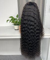 Perruque frontale sur mesure birmane vierge haut de gamme HD #1B 13x4 13x6