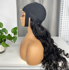 Perruque avec closure, cheveux vierges birmans, haute qualité HD #1B 2x6 4x4 5x5 6x6 7x7 9x6