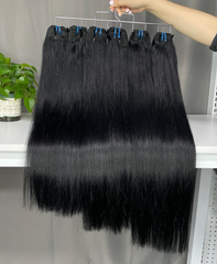 Tissage Brut Double Trame Plus Épaisse #Noir Jais Amélioré